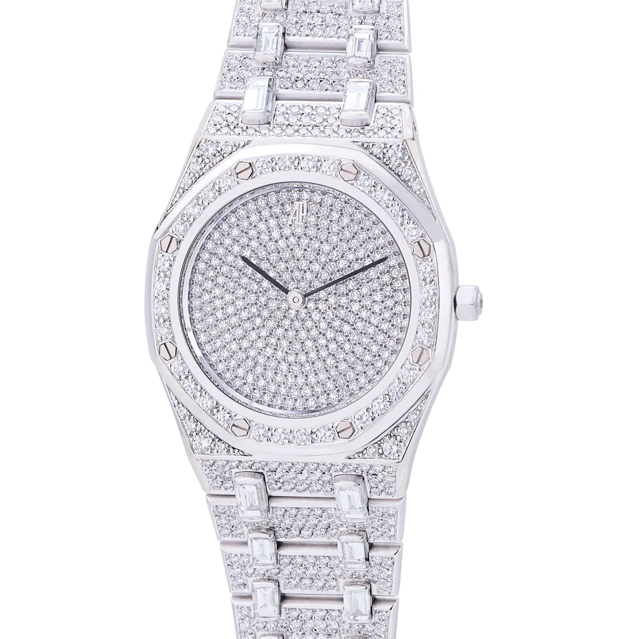 Audemars Piguet AUDEMARS PIGUET, REF. 14575BC, ROYAL OAK HAUTE JOAILLERIE, PIECE UNIQUE, 18K WHITE GOLD AND DIAMONDS kol saati