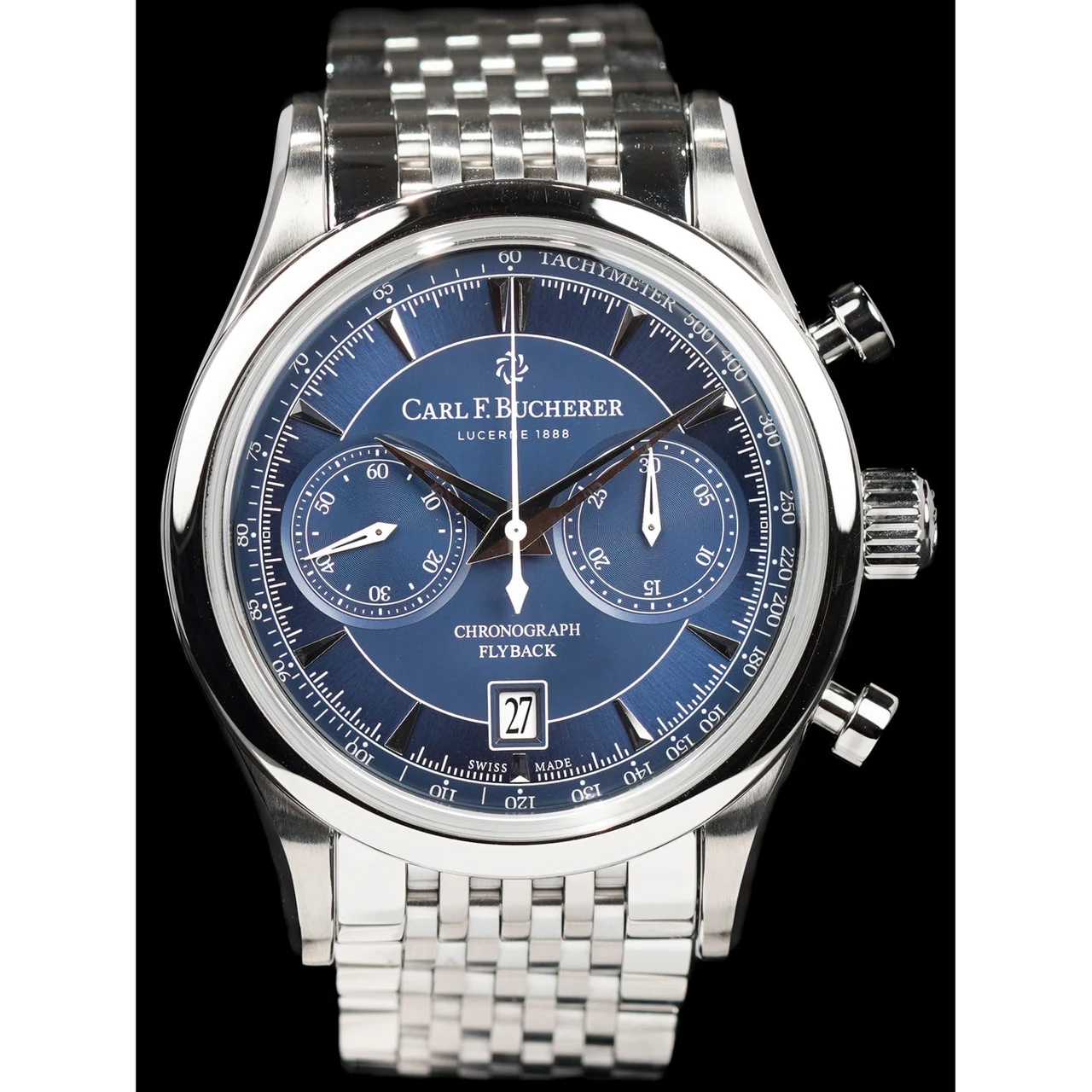 Carl F. Bucherer Manero Flyback 210009N29178 43 mm kol saati