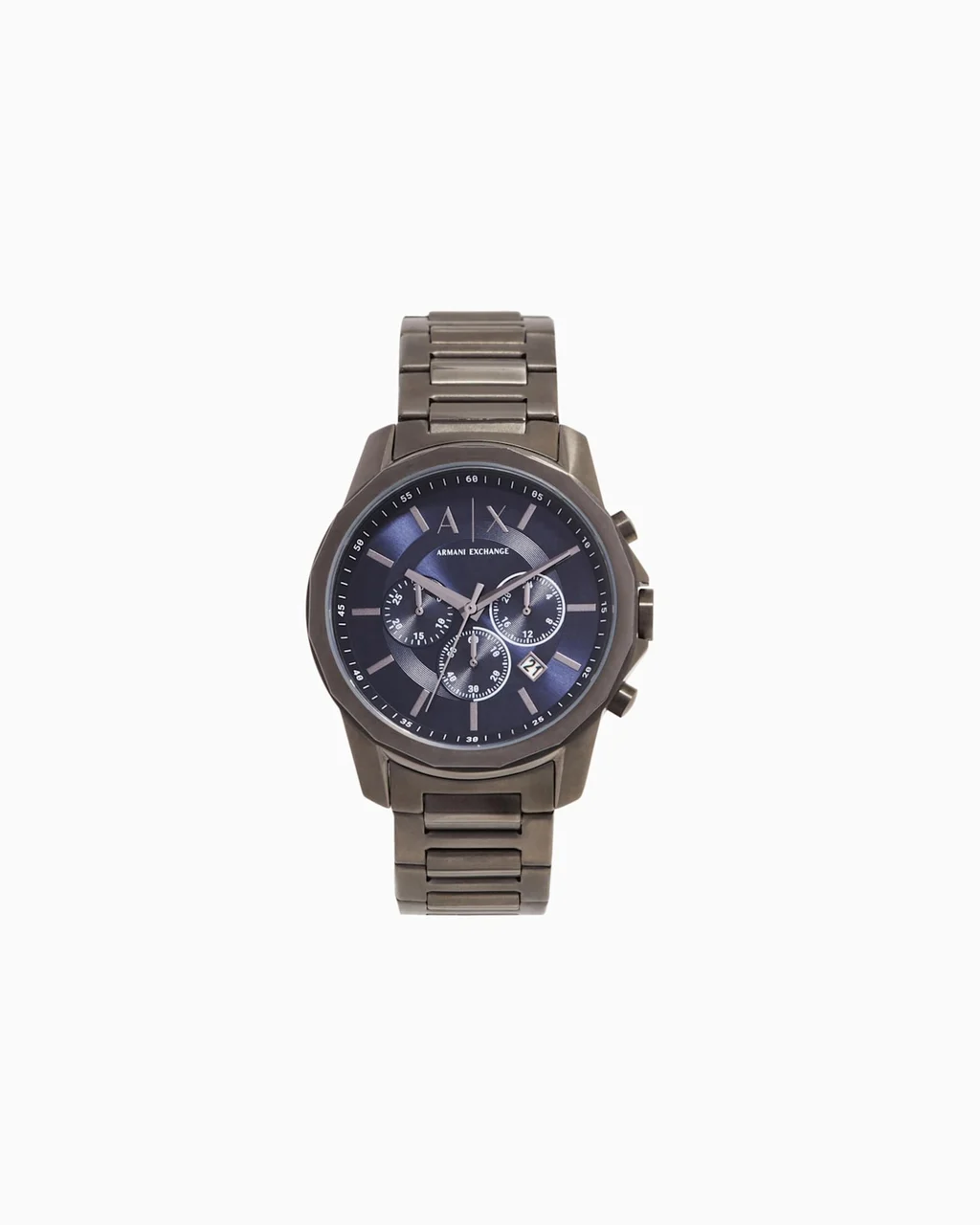 Armani Exchange Gunmetal colored steel watch AX1731 44 mm kol saati