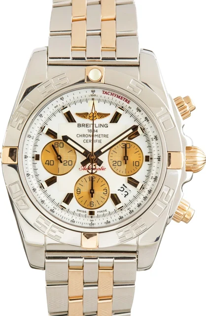 Breitling Chronomat 44 White Dial IB011012A696 kol saati