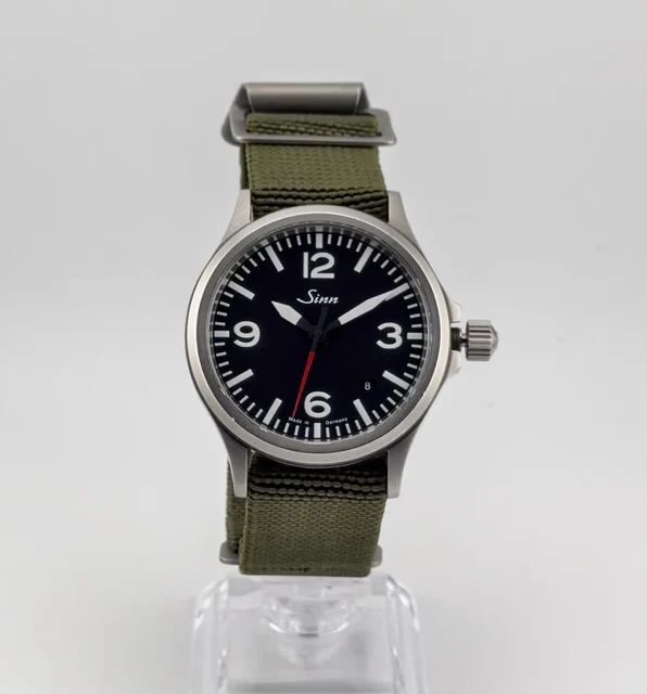 Sinn German Automatic Pilot Watch Two Strap 556 A 38.5mm German Automatic Pilot Watch Full