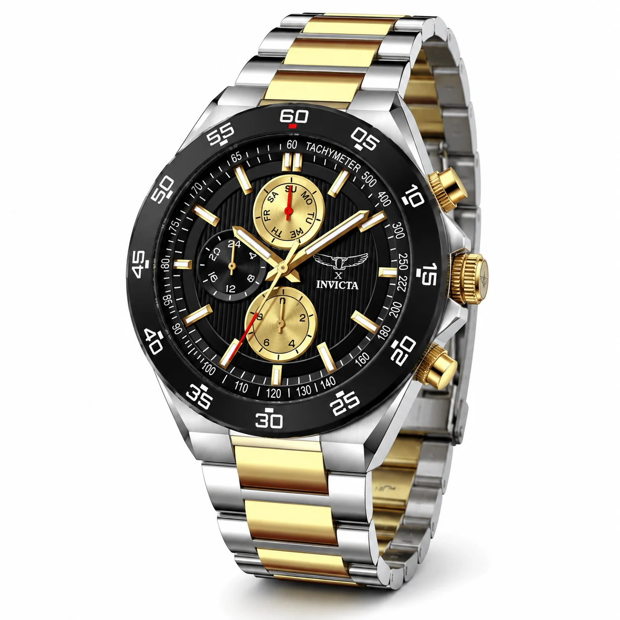 Invicta Rally Watch - 43mm, Silver, Gold (69983) 43 mm kol saati