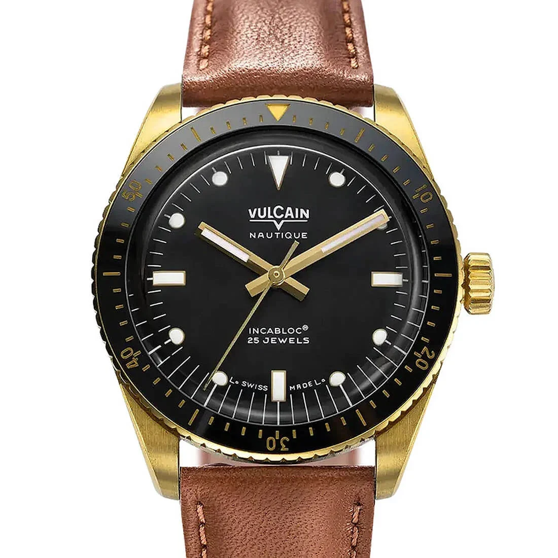 Vulcain Skindiver Nautique 42918 38 mm kol saati