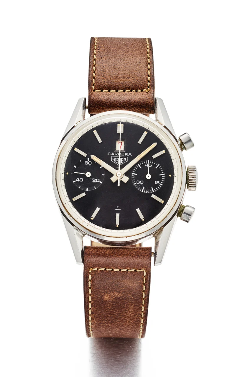 Heuer HEUER REF. 94.627; “CARRERA”; STAINLESS STEEL kol saati