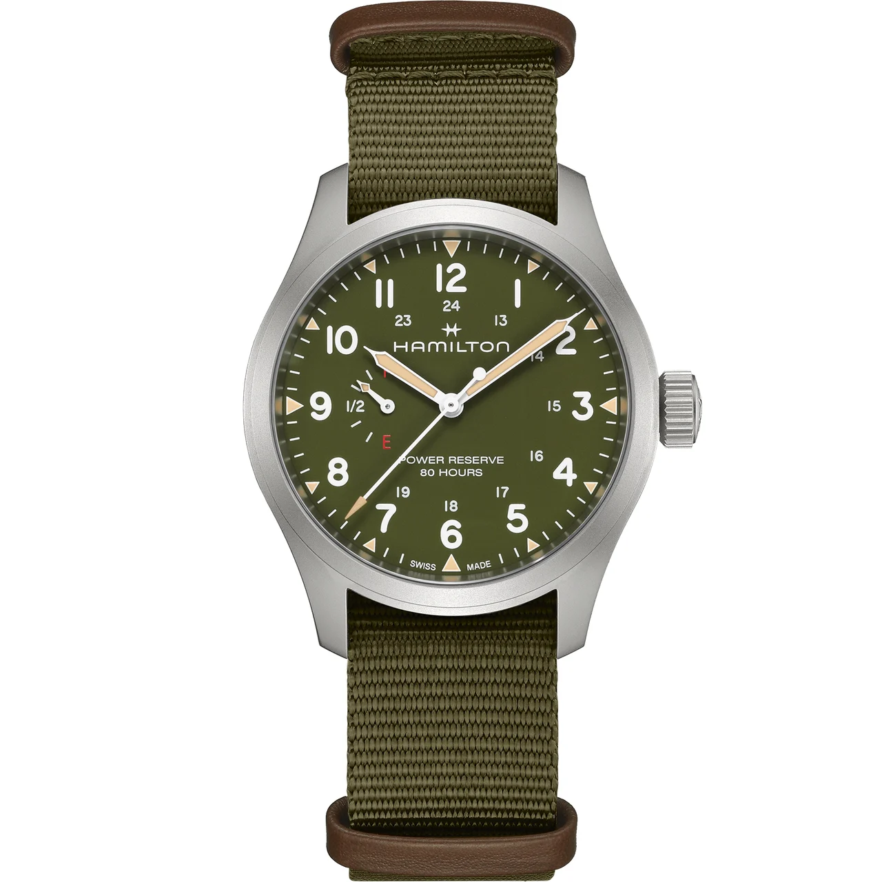 Hamilton Khaki Field Power Reserve 40mm H69509960 40 mm kol saati