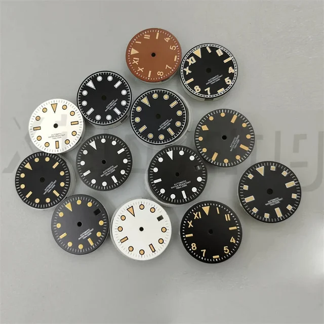 Tandorio California Dial 29mm Sterile Green Luminous for NH35 NH36 NH34 ETA2824 PT5000 120