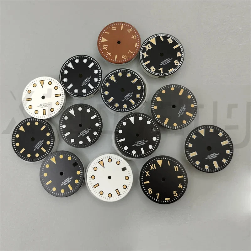 Tandorio California Dial 29mm Sterile Green Luminous for NH35 NH36 NH34 ETA2824 PT5000 12000041070119179 29 mm kol saati