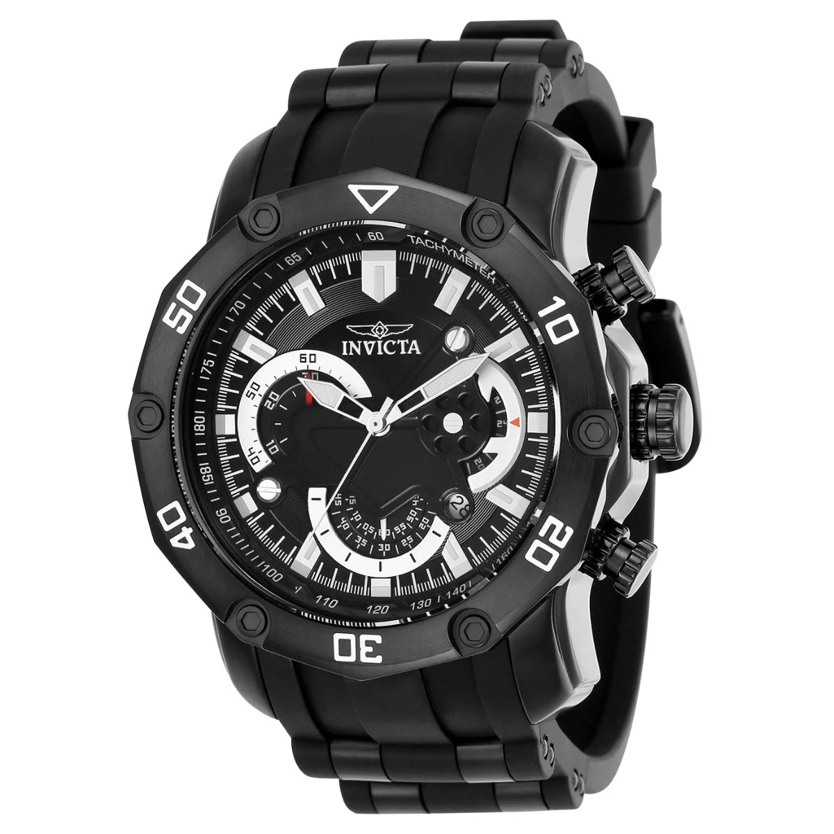 Invicta Pro Diver SCUBA Watch - 50mm. Black (22799) 50 mm kol saati