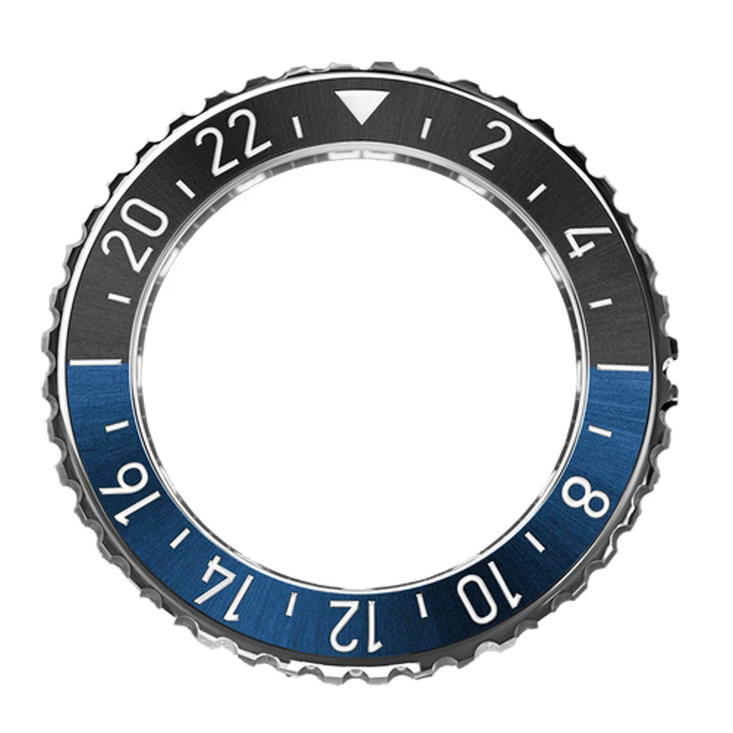 Formex Stainless Steel Bezel with Black and Blue Ceramic Insert for REEF GMT #BEZ-2200-231 kol saati