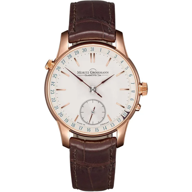 Moritz Grossmann Date Rose Gold Argenté MG-000854 kol saati