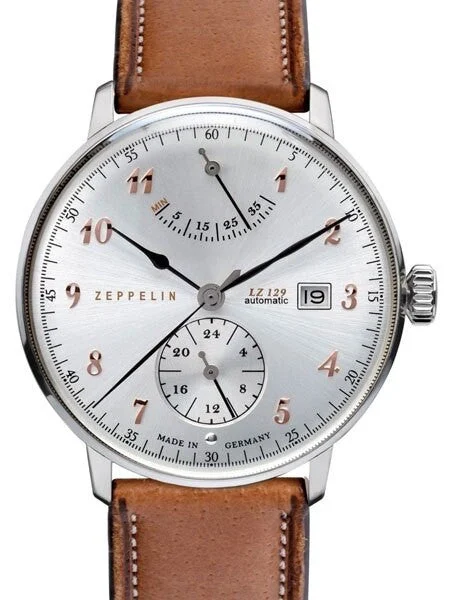 Graf Zeppelin Hindenburg Automatic Watch with Power Reserve #7062-5 kol saati