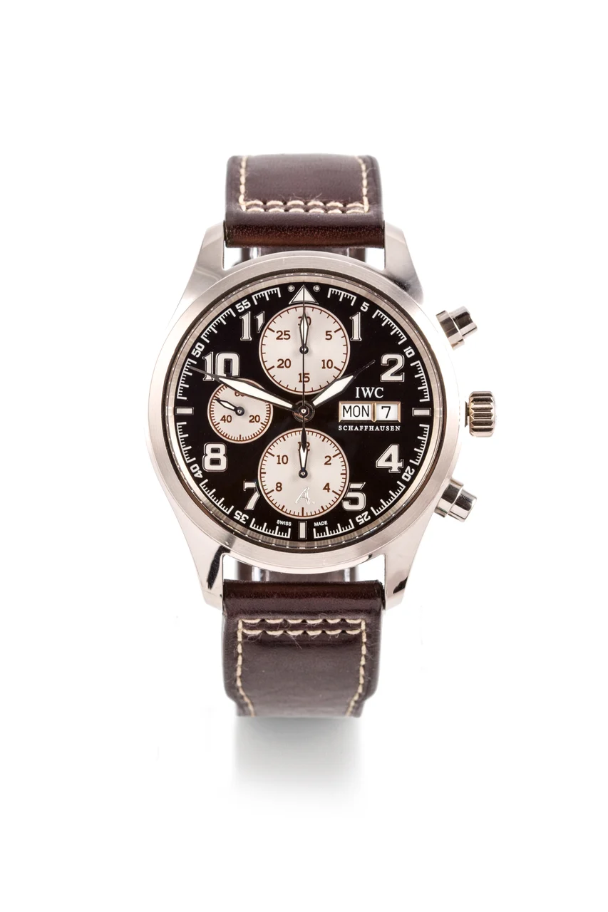 IWC Spitfire, St-exupery, White Gold 371708 42 mm kol saati