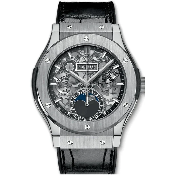 Hublot Classic Fusion Aerofusion Moonphase Titanium 547.NX.0170.LR NAP210000024579 42 mm kol saati