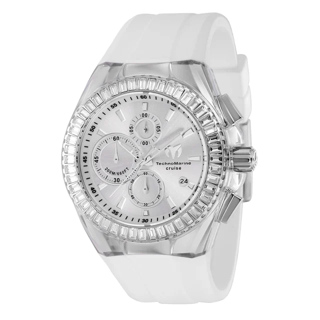 Technomarine Cruise Original Watch - 45mm, White (TM-121148) kol saati