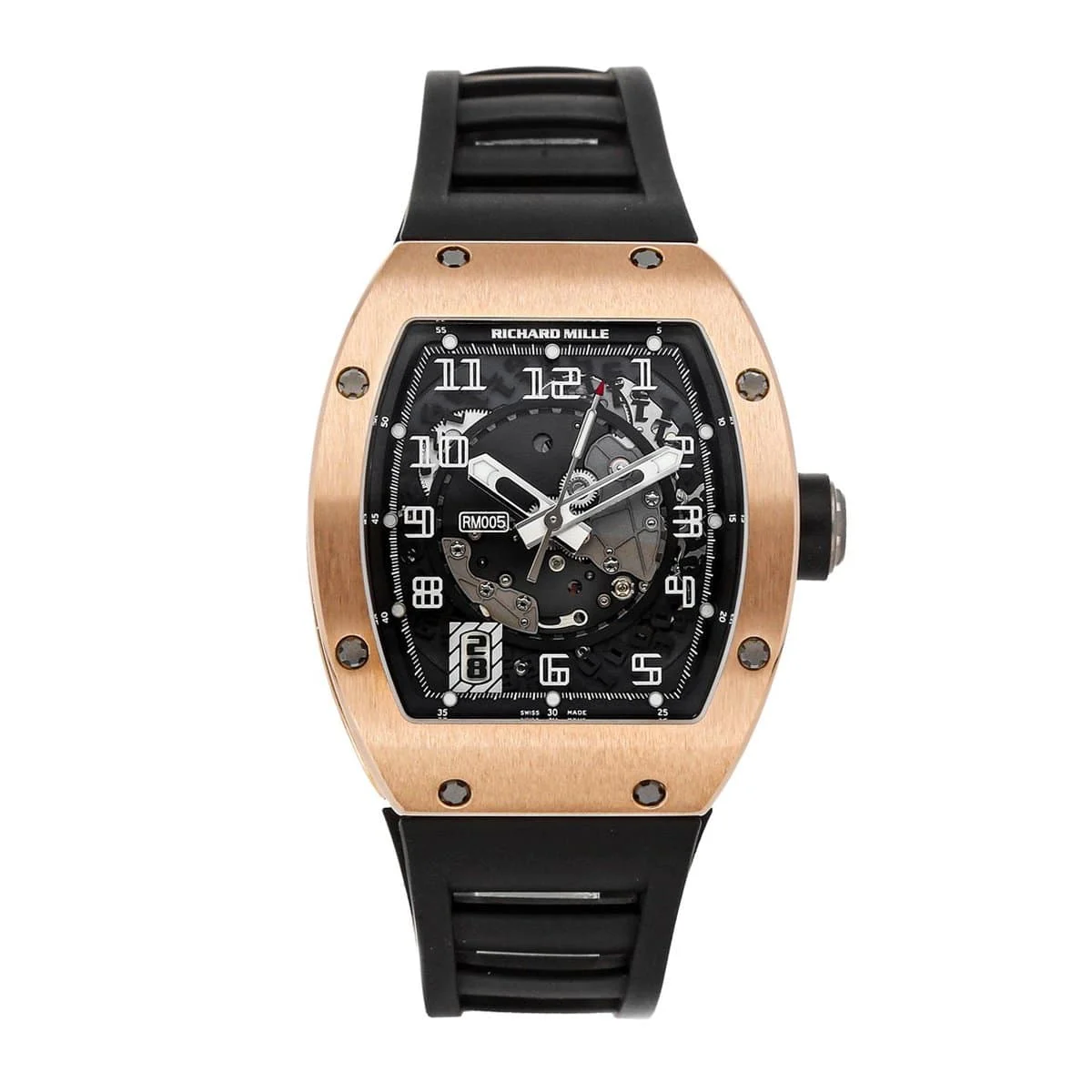 Richard Mille Rose Gold Watch Richard Mille RM 005 Rose Gold Watch 38 mm kol saati