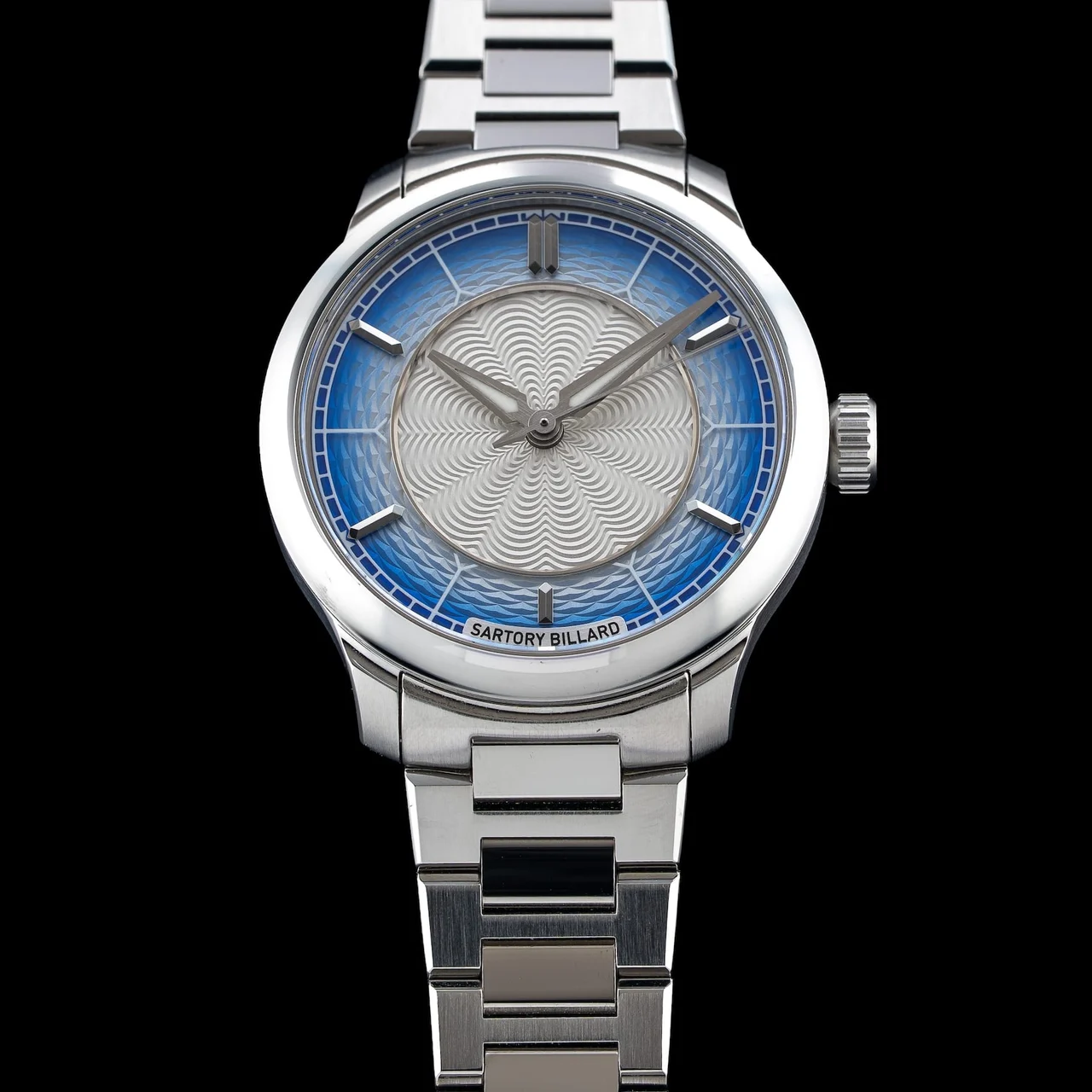 Sartory Billard Exquisite Blue Guilloché 210009N39351 kol saati