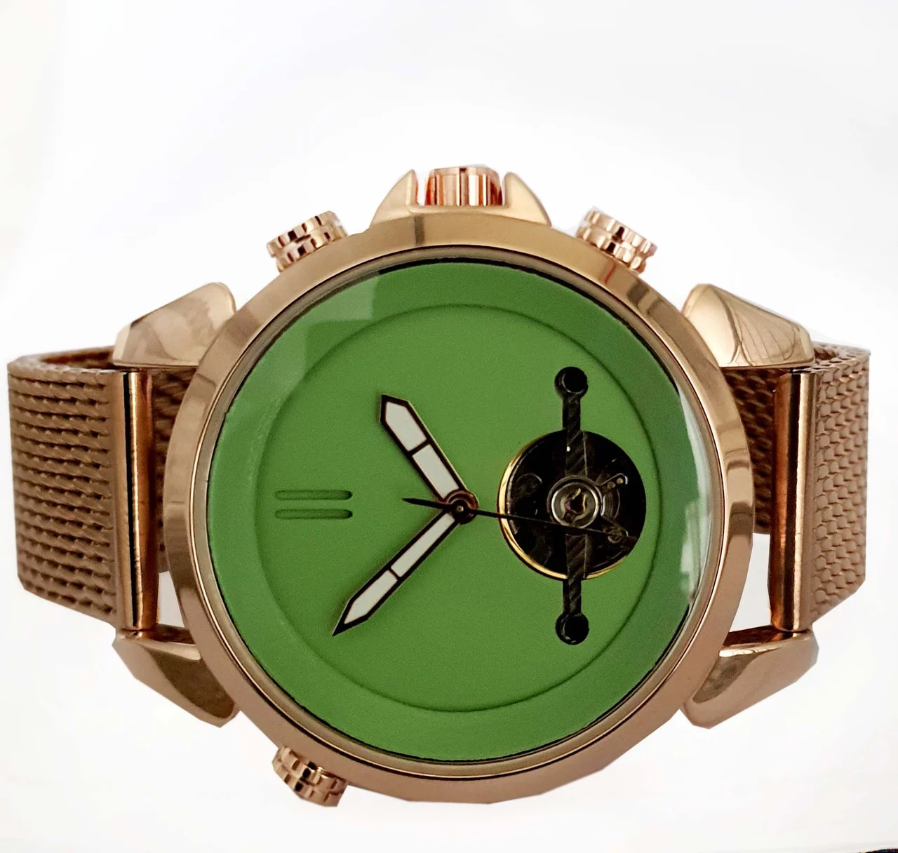 Matt Arend Andaluz Rosegold / Pastel Green MA 840 Andaluz Rosegold / Pastel Green 42 mm kol saati