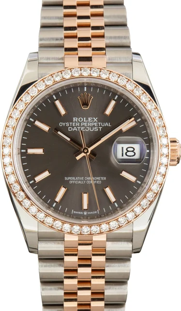 Rolex Datejust 36 Ref 126281 Fluted Motif Dial kol saati