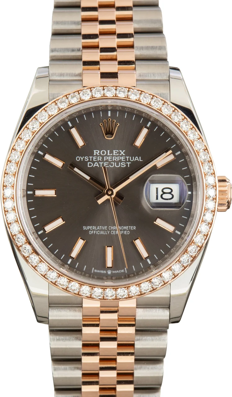 Rolex Datejust 36 Ref 126281 Fluted Motif Dial 36 mm kol saati