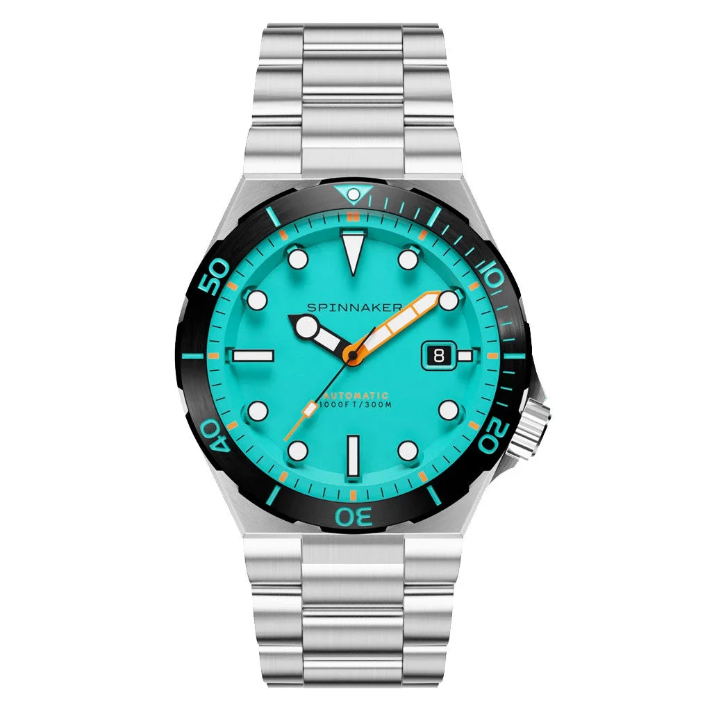 Spinnaker Hi-Beat Boettger Dive Watch with Azure Blue Dial #SP-5083-99 42 mm kol saati