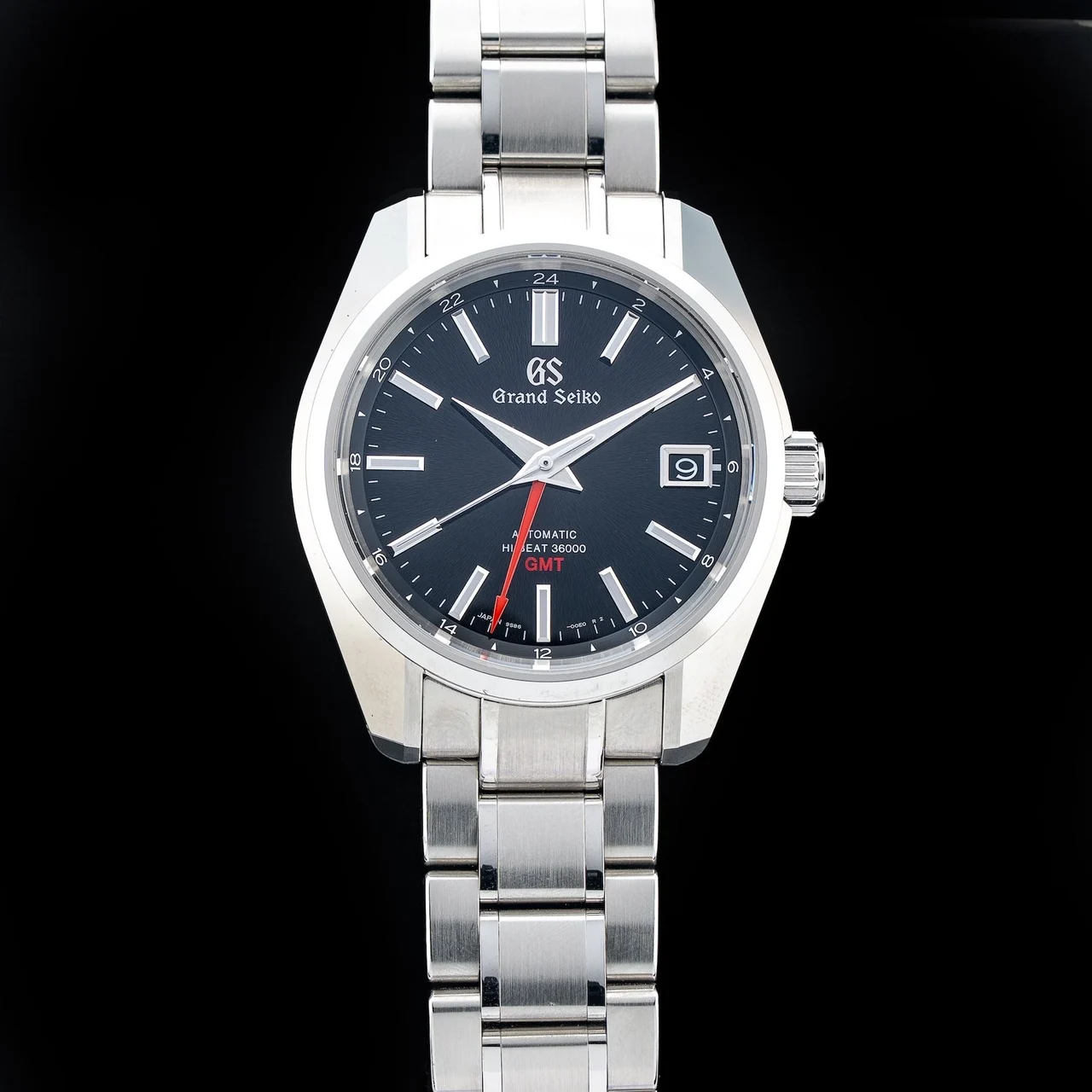 Grand Seiko Hi-Beat GMT Black Dial NAP210009N31730 40 mm kol saati