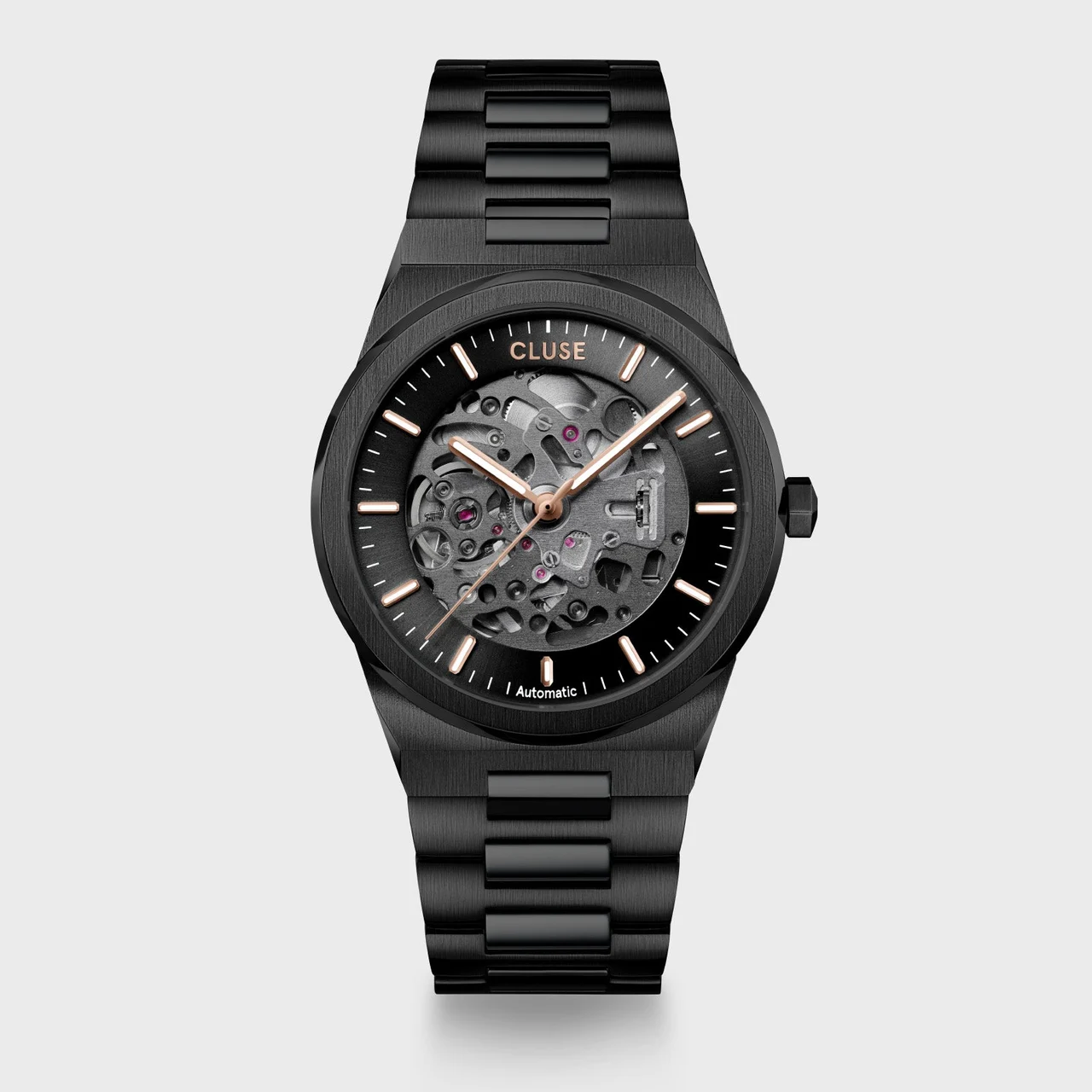 CLUSE Vigoureux Automatic Watch Steel, Full black CW24102 40 mm kol saati
