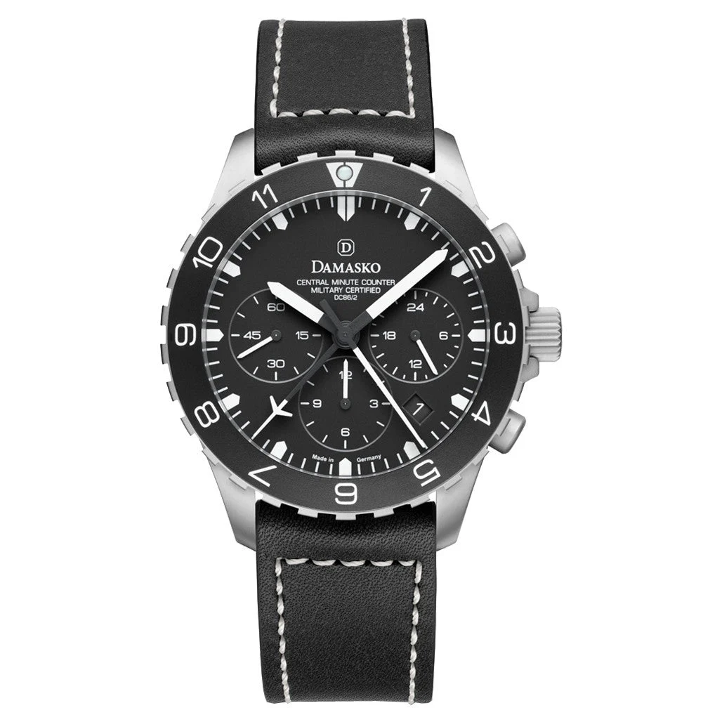 Damasko Chronograph with Stopwatch, and 12-hour Totalizer #DC86/2 42 mm kol saati