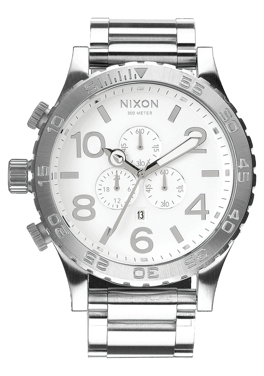 Nixon US Chrono - High Polish / White A083-488-00 51 mm kol saati