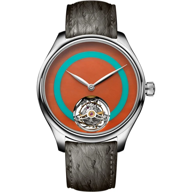 H. Moser & Cie. - Moser & Cie. 1805-1207 Endeavour Tourbillon Coral Turquoise kol saati