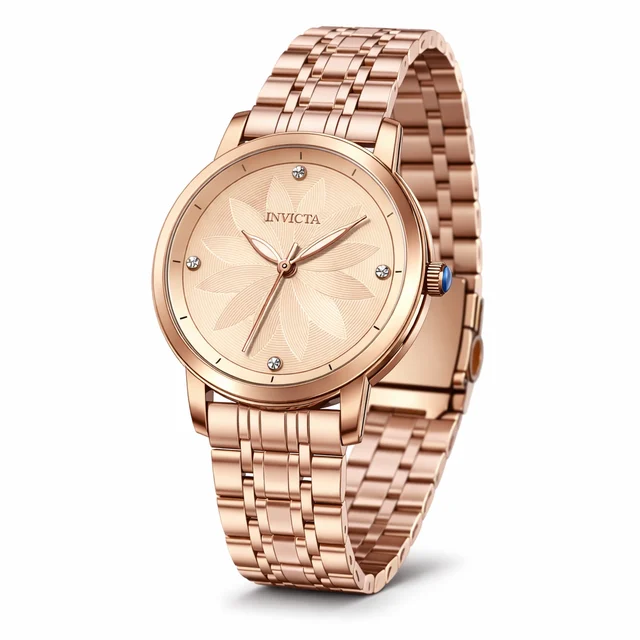 Invicta Wildflower Tigerlily Watch - 34mm. Rose Gold (69302) kol saati