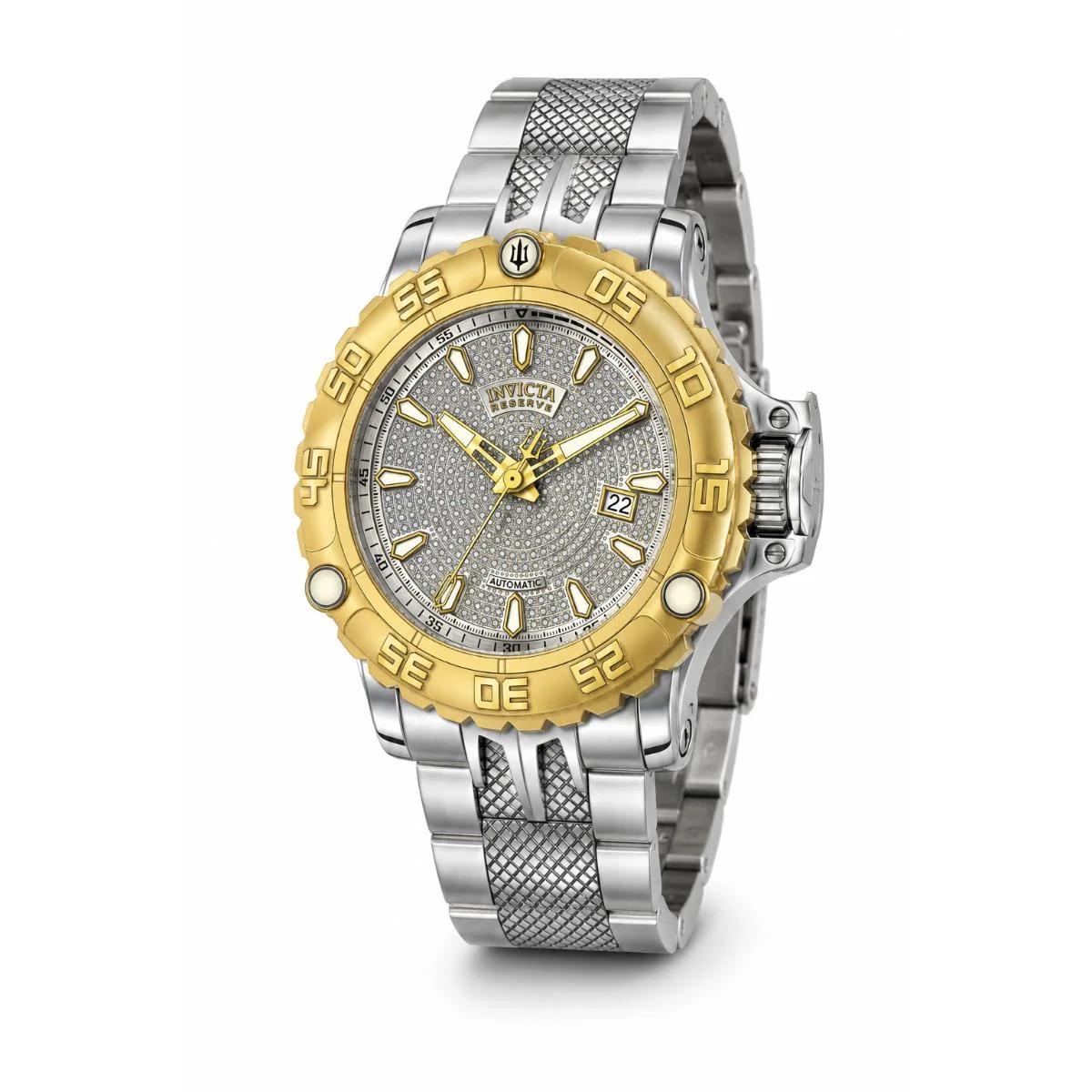 Invicta Reserve Poseidon 1.71 Carat Diamond Automatic Watch - 55mm. Steel (50449) kol saati