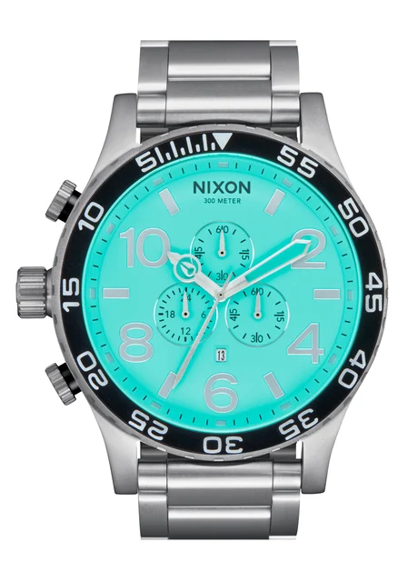 Nixon US Chrono - Silver / Turquoise A083-2084-00 kol saati
