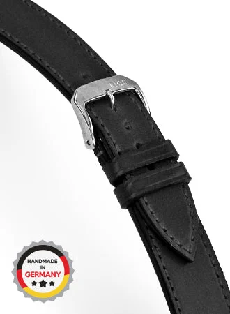 RIOS Leather Strap Seattle - Black - Shell Cordovan 19313/RI kol saati