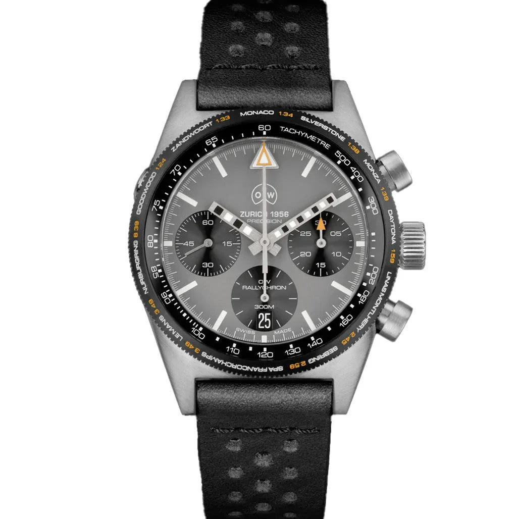 Ollech & Wajs Swiss Automatic RallyChron Racing Watch #OW-RallyChron kol saati