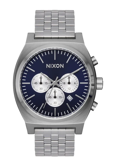 Nixon US Time Teller Chrono - Silver / Midnight / Silver A972-5327-00 kol saati