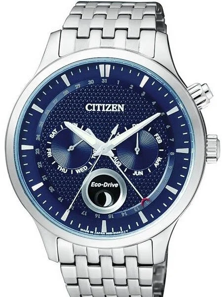 Citizen Eco-Drive Calendar Watch with Pointer Date, Sapphire Crystal #AP1050-56L 42 mm kol saati