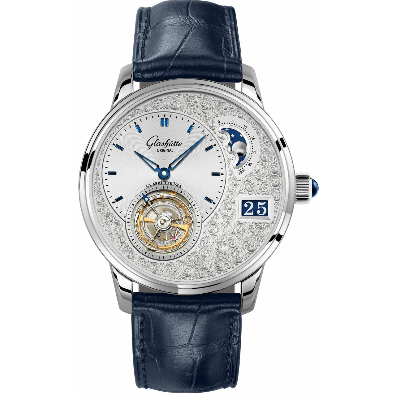 Glashutte Original Glashütte Original PanoLunar Tourbillon Limited Edition 1-93-12-01-03-30 kol saati