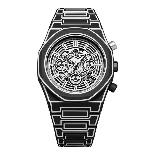 D1 MILANO Black Scketch PHBJ14 kol saati