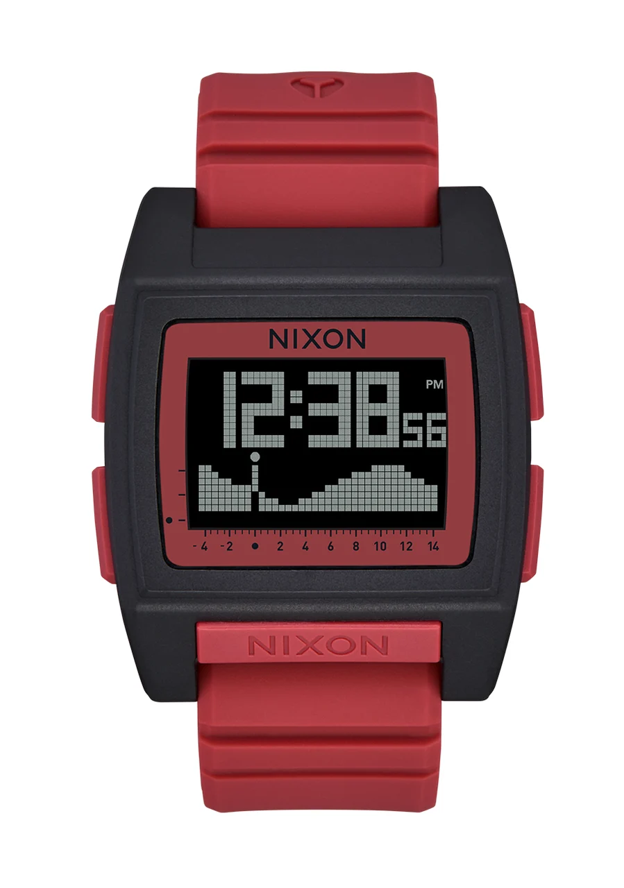 Nixon US Base Tide Pro - Black / Hot Sauce A1307-5365-00 42 mm kol saati