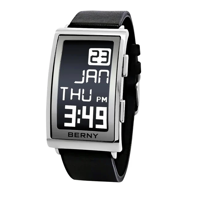 BERNY Men E-lnk Square Business Watch-E002 kol saati