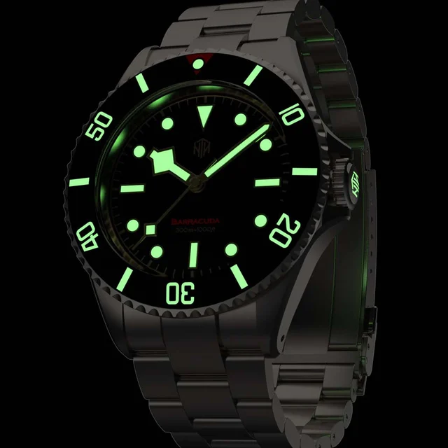 NTH Barracuda 300-Meter Hi-Beat Automatic Dive Watch with an AR Sapphire Crystal #WW- -BVK