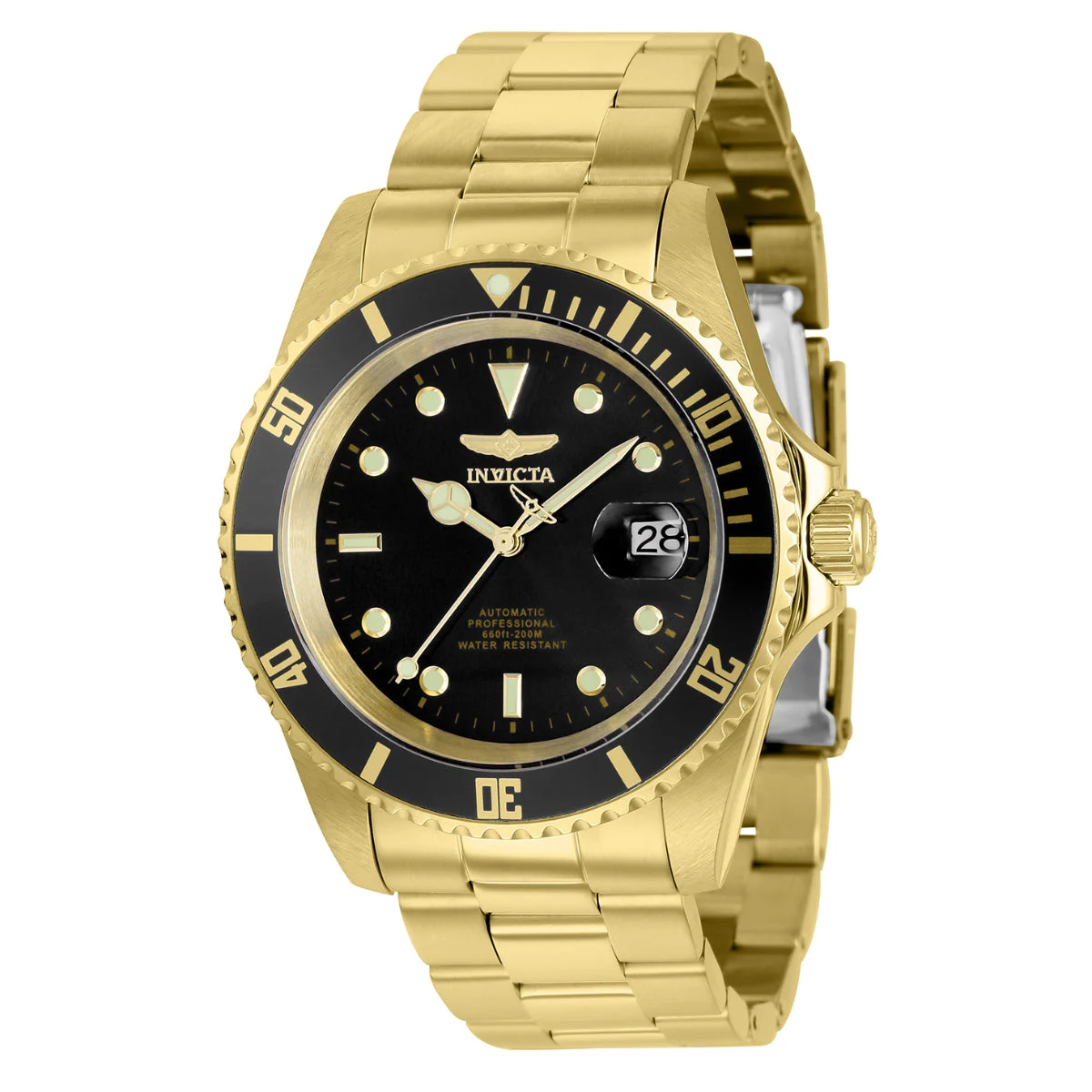 Invicta Pro Diver Bathyos Automatic Watch - 43mm, Gold (8929OBXL) 43 mm kol saati