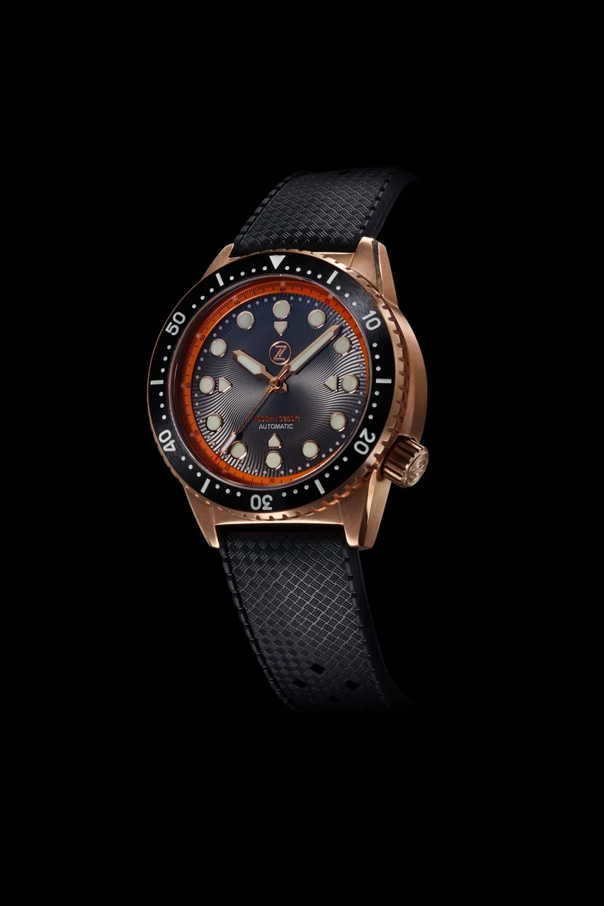 Zelos Great White 1000m Bronze Orange 22 mm kol saati