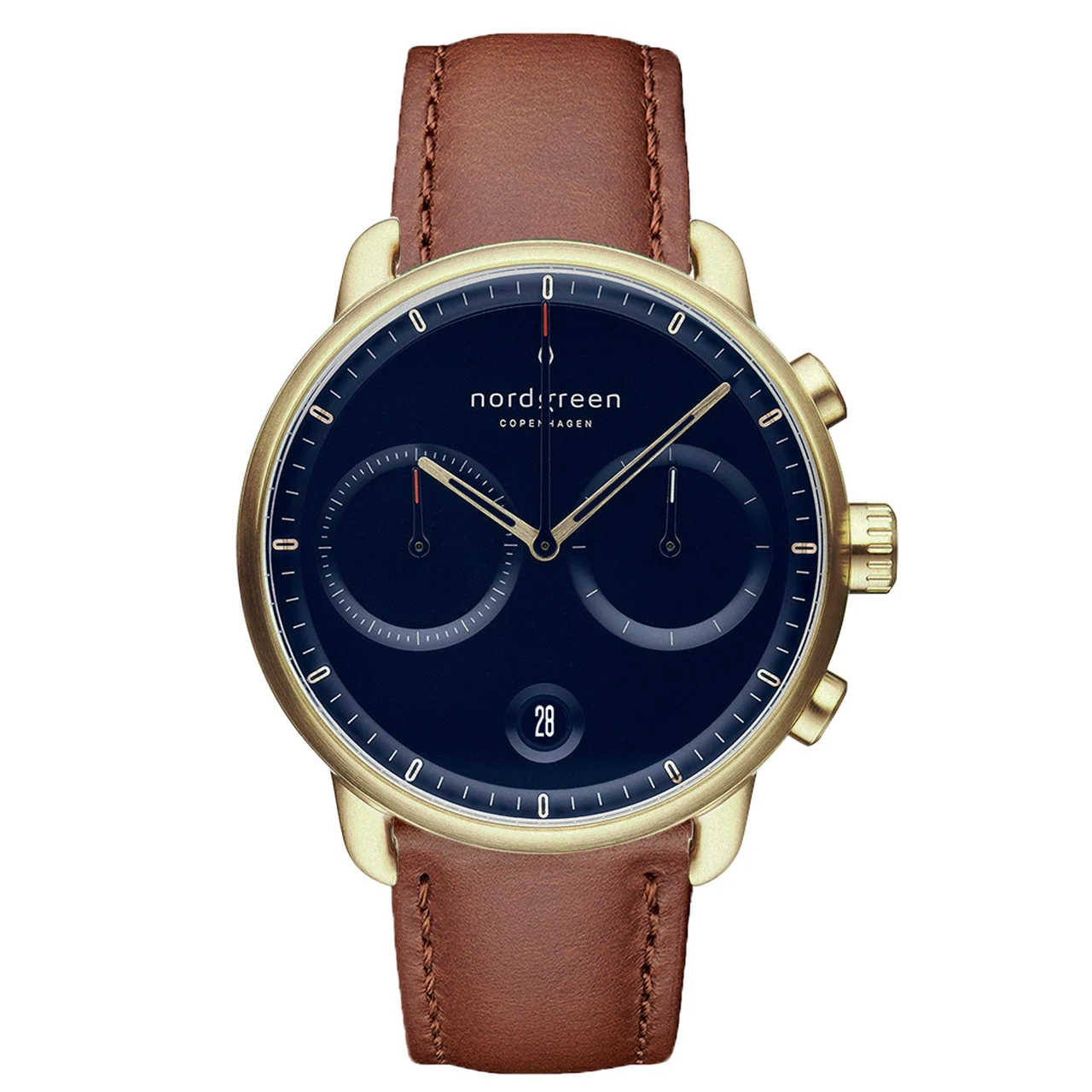 Nordgreen Pioneer 42mm PI42GOLEBRNA 42 mm kol saati