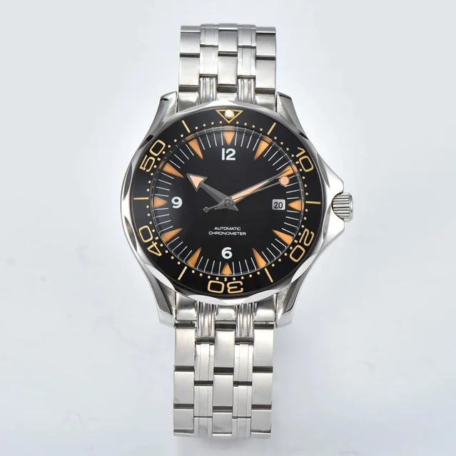 Tandorio Customizable Seamaster Watch Miyota 8215 Automatic Dive Coated Hardlex Date 20ATM