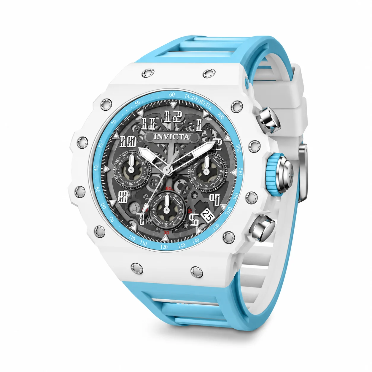 Invicta Racing Apexium Watch - 41mm, Light Blue (69621) 41 mm kol saati