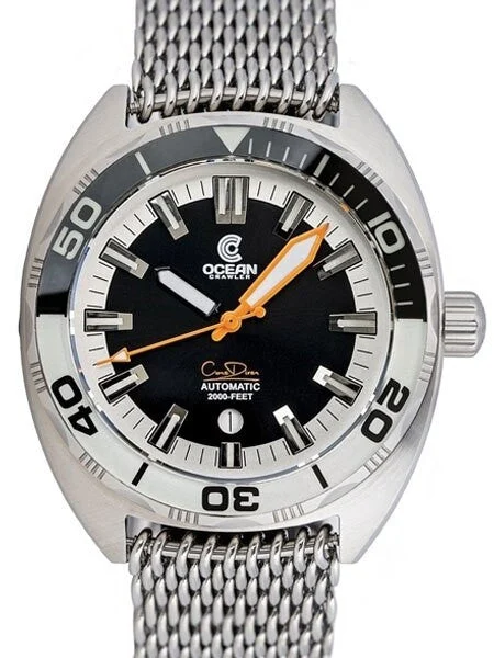 Ocean Crawler Core Diver Swiss Automatic Watch with AR Sapphire Crystal #CD-120 50 mm kol saati