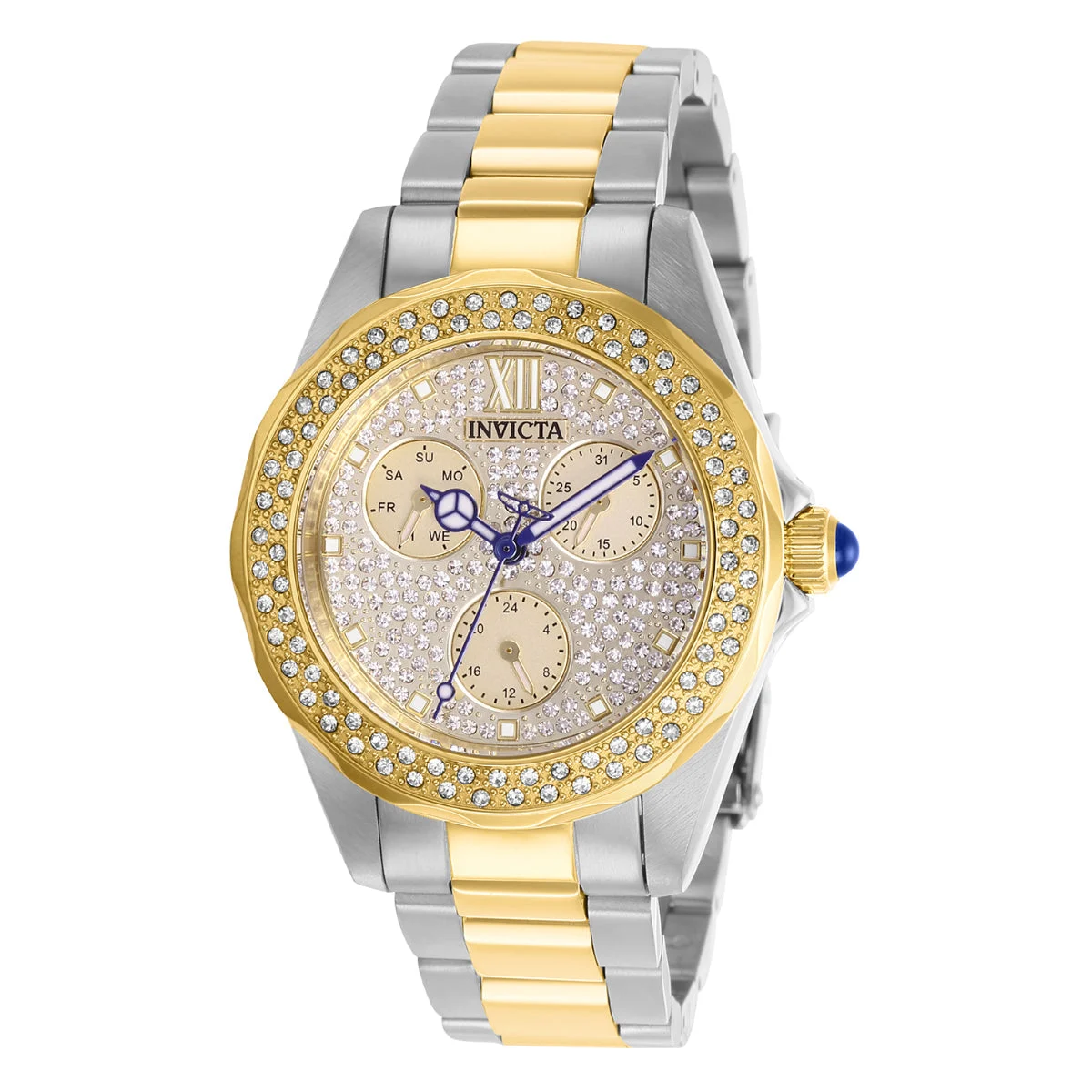 Invicta Angel Watch w/ Mother of Pearl Dial - 38mm, Steel, Gold (28433) 38 mm kol saati