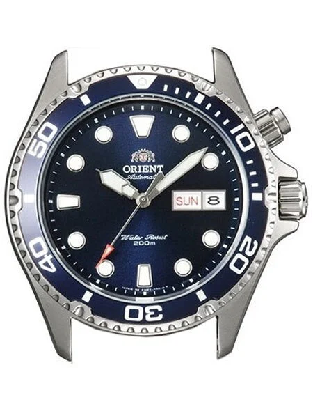 Orient Scratch and Dent - Blue Ray 21-Jewel Automatic Dive Watch on a Bracelet #CEM65009D SND145 kol saati