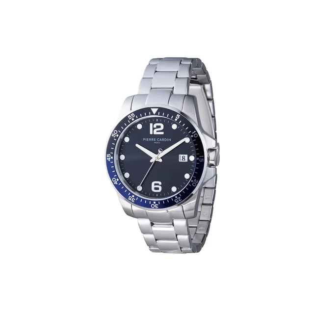NATION Éclat watch with Black dial and Blue and Black Bezel CNI.0030 kol saati